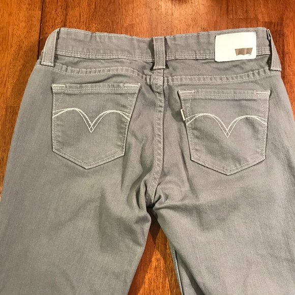 Levis Demi curve grey mid rise skinny jeans - Picture 2 of 5